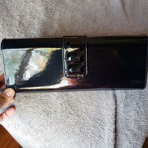 Red interior Lancôme clutch